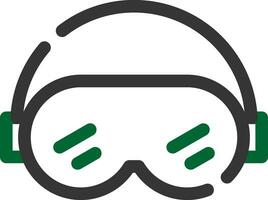 Ski Goggles Creative Icon Design vector