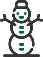 diseño de icono creativo de muñeco de nieve vector