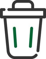 Trash Bin Creative Icon Design vector