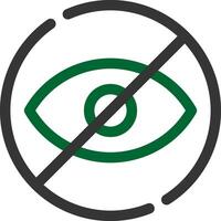 Blindness Creative Icon Design vector