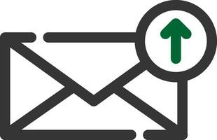 Upload Email Creative Icon Design vector