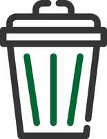 Trash Can Creative Icon Design vector