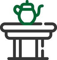 diseño de icono creativo de mesa de café vector