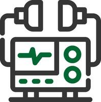 Defibrillator Creative Icon Design vector