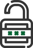 Lock Open Creative Icon Design vector