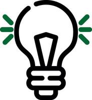 Light Bulb Creative Icon Design vector