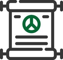 diseño de icono creativo de tratado de paz vector