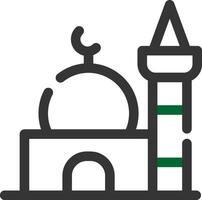 diseño de icono creativo de mezquita vector