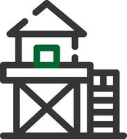 Lifeguard Tower Creative Icon Design vector