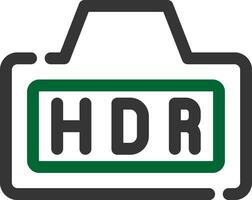 Hdr Creative Icon Design vector