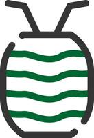 Watermelon Juice Creative Icon Design vector