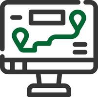 Map Creative Icon Design vector