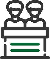 Line Two Color vector