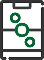 Line Two Color vector