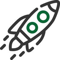 Inclined Rocket Creative Icon Design vector