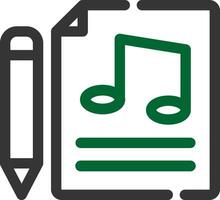 Music Score Creative Icon Design vector