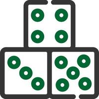 Domino Piece Creative Icon Design vector