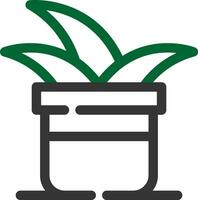 Plant Pot Creative Icon Design vector