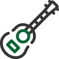 diseño de icono creativo de guitarra acústica vector