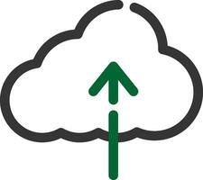 Cloud Upload Creative Icon Design vector