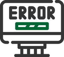 diseño de icono creativo de error vector