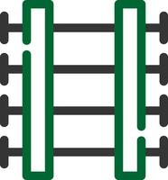 Train Tracks Creative Icon Design vector
