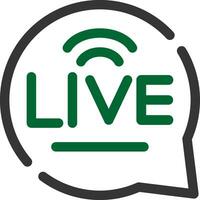 Live Chat Creative Icon Design vector