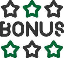 Bonus Creative Icon Design vector