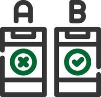 AB Testing Creative Icon Design vector