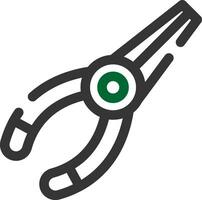 Needle Nose Pliers Creative Icon Design vector