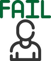 Fail Creative Icon Design vector