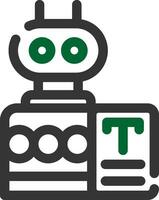 Bots Copywriting Creative Icon Design vector