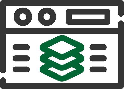 Full Stack Developer Creative Icon Design vector