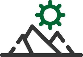 montañas creativo icono diseño vector