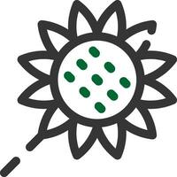 diseño de icono creativo de girasol vector