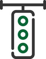 Traffic Light Creative Icon Design vector