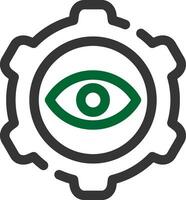 Eye Setting Creative Icon Design vector