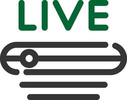 Live Stream Creative Icon Design vector