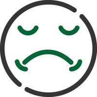 Sad Creative Icon Design vector