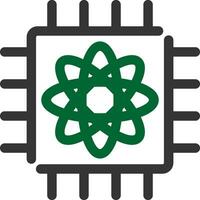 Quantum Computer Creative Icon Design vector