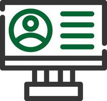 Profile Creative Icon Design vector