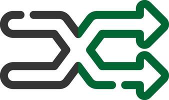 Line Two Color vector