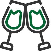 Glass Cheers Creative Icon Design vector