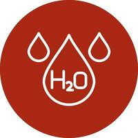 H2O creativo icono diseño vector