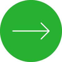 Right Arrow Creative Icon Design vector