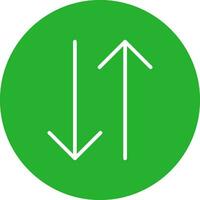 Double Arrow Creative Icon Design vector