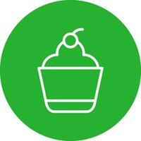 Cupcake Creative Icon Design vector