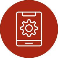Mobile Setting Creative Icon Design vector