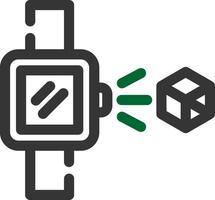 holo inteligente reloj creativo icono diseño vector