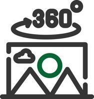 360 Degree Photo Creative Icon Design vector